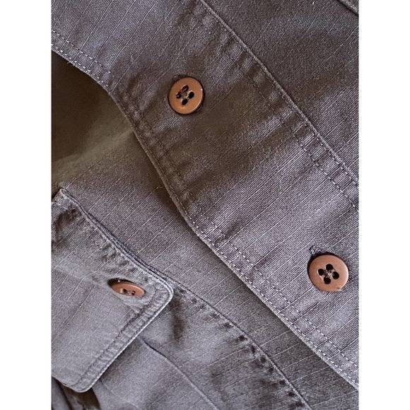 New OOBE Men’s Vintage Durable Cotton LS Button Down Shirt Hiking Shacket Sz MED - Picture 5 of 5